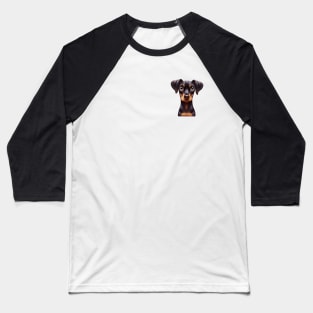 Small Version - Doberman Pinscher Loyalty and Love Baseball T-Shirt